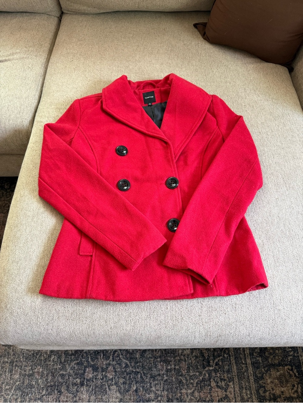 Red Pea Coat